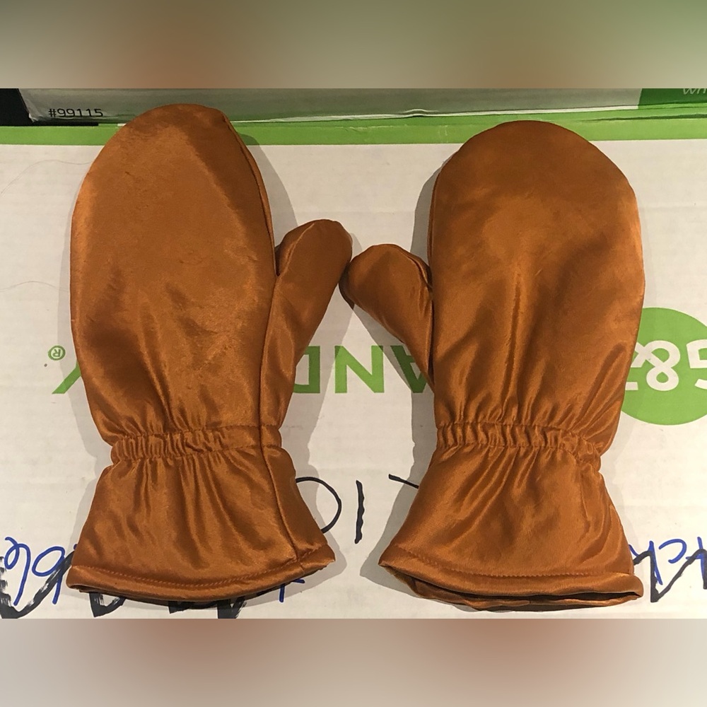 Linda Lundstrom Stylish Orange Mittens